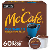 McCafé Colombian K-Cup pod on a counter for a quick, flavorful brew.