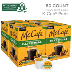 McCafé Dark roast Arabica beans for a bold profile