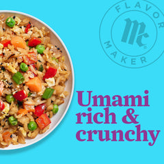 McCormick Asian Rice Bowl Topping over noodles for a quick flavor lift.