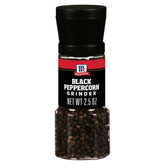 McCormick Black Peppercorn Grinder on counter ready for everyday cooking