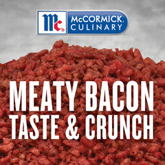 Potato salad topped with McCormick Culinary Bacon Flavored Bits for savory crunch.