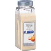McCormick Culinary granulated onion shaker-dispense for quick, even seasoning in dips.