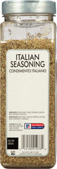 McCormick Culinary Italian Seasoning label closeup showing herb blend quality