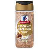 McCormick Finishing Sugar chocolate-hazelnut pour enhances festive desserts and drinks