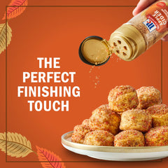 McCormick finishing sugar coarse texture boosts baked goods with warm autumn flavors.