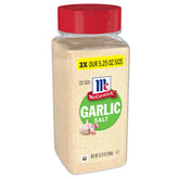 McCormick Garlic Salt bottle front for easy weeknight flavor boosts.