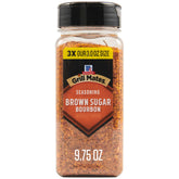 McCormick Grill Mates Brown Sugar Bourbon seasoning jar ready for bold grill flavor