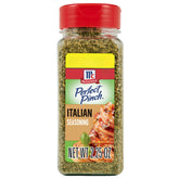 McCormick Perfect Pinch Italian Seasoning tin adding authentic Italian flavor to chicken.