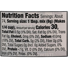McCormick Premium Brown Gravy Mix water measure shows quick prep with simple ingredients