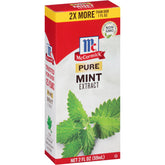 McCormick Pure Mint Extract bottle shows crisp mint flavor