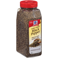 McCormick Table Grind Black Pepper bottle pouring, adding bold aroma to meals