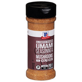McCormick Umami Seasoning bottle enhances savory flavor with mushrooms and onion