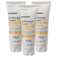 McKesson Antifungal Cream 2% Miconazole tube front for fast itch relief.