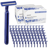 McKesson disposable razors in 100-count bulk pack for clinics and supply rooms