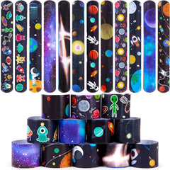 MCPINKY slap bracelet featuring astronaut space pattern for party favors and play