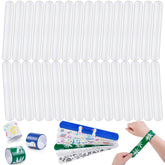 MCPINKY white slap bracelets ready for kids to color and customize.