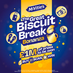 McVitie's Digestives Original biscuits close-up, crisp texture ideal for dunking in tea.