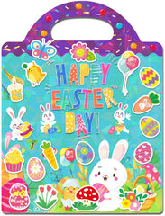 MDCGFOD Easter sticker book cover—reusable stickers for mess-free creativity.