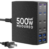 MDOUREO 12-in-1 charging block powers many devices at home.