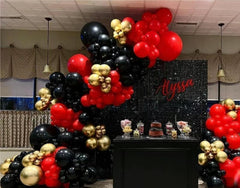 MEBAY 12-inch balloons in three colors for versatile garland options.