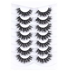 Mebver faux mink hair lashes appear fluffy and feather-light.