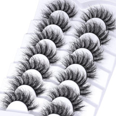 Mebver wispy lashes with long ends for natural enhancement.