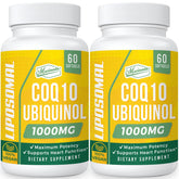 Mecinalis liposomal CoQ10 softgels bottle front for convenient daily supplementation