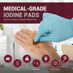 MED PRIDE packaging detail highlighting individually wrapped wipes for hygiene