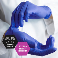 MED PRIDE powder-free, latex-free gloves provide comfortable wear for long shifts.