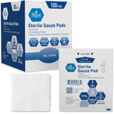 MED PRIDE sterile gauze dressing pad 3x3 in a dispenser for quick wound care