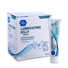 MED PRIDE sterile lubricant jelly tube packaging shows compact 4 oz size for travel convenience.