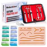 Medarchitect suture pad close-up with 14 wounds for hands-on practice