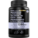 MEDCHOICE 12-in-1 Sleep Support bottle shown for a calm nightly routine.