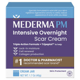 Mederma PM Intensive Overnight Scar Cream tube ready for nightly scar care and nourishment
