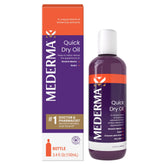 Mederma Quick Dry Oil bottle for fast absorption and smooth, hydrated skin