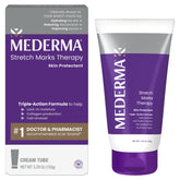 Mederma Stretch Marks Therapy jar front with hydrating formula for smoother skin
