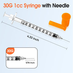 Medhome 30G syringe in sealed packs for clean, ready-to-use units.
