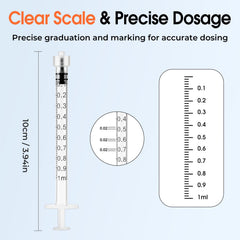 Medhome sterile 1mL syringe, individually wrapped, ideal for precise tasks in professional or home settings.