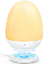 MediAcous night light for kids with egg design provides gentle guidance during bedtime.