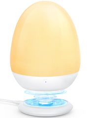 MediAcous night light for kids with egg design provides gentle guidance during bedtime.