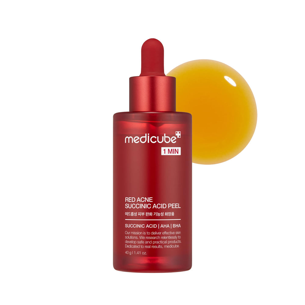 Medicube 21% Exfoliant bottle with drop application for quick resurfacing.