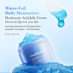 Medicube Jelly Cream texture during application highlights fast absorption
