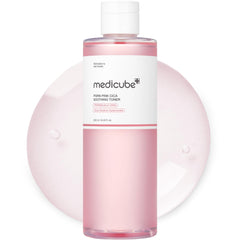 Medicube PDRN Toner bottle showcases salmon DNA glow for a refreshed, hydrated complexion.