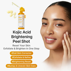 Medicube Peel Shot with Turmeric texture close-up reveals smooth, lightweight serum for daily care.