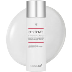 Medicube Red Toner 2.0 bottle front, ideal for daily skincare use.