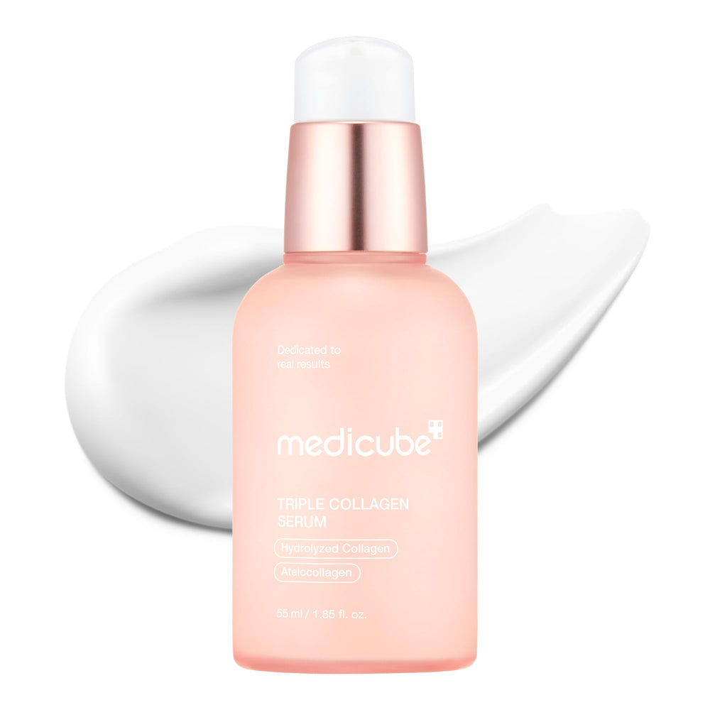 Medicube Triple Collagen Serum bottle front highlighting premium packaging for daily skincare.