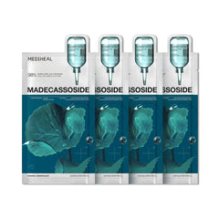 Mediheal essential face mask Madecassoside pack—vegan packaging for gentle blemish care
