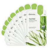 Mediheal Tea Tree Mask packaging closeup for all skin types.