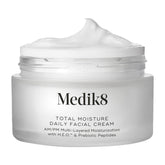 Medik8 Total Moisture bottle close-up highlighting all-day hydration.