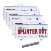 Medipoint Splinter Out remover pack5 for fast, clean splinter removal in first aid kits.